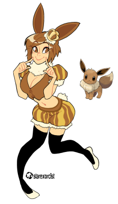 starexorcist:Nigreevee Eevee and Umbreon