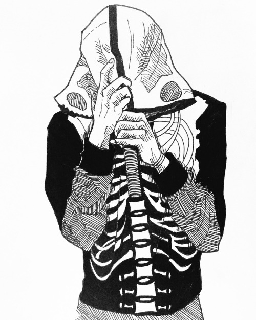 demonzee:ønly skeleton bones remain | ig:demon.zee