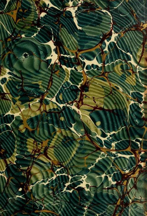 biodivlibrary:Marbled Monday!This lush green marbled paper makes us think of rainforests! From insid