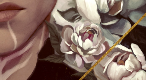ouroridae: Let me draw Fenris with pretty flowers.