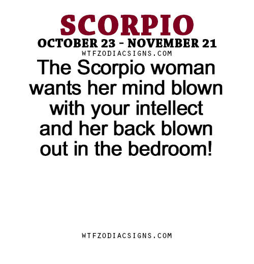 Scorpio woman in bed