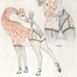 Commission: &ldquo;Giraffe Lingerie&rdquo;  - by Windpaw guys! guys!! look at this. omfg&hellip; apparently it was commissioned by anonymous somebody&hellip; not me XD Even though it&rsquo;s totally my kind of thing. Like whoah&hellip; So damn sexy, ahhhh