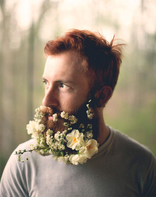 tastefullyoffensive:  Men With Fabulous Flower Beards [boredpanda]Previously: Guys With Fancy Female Hairstyles