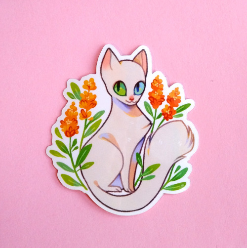 sergle:I’ve added my lovely Garden Cats stickers to my shop! 