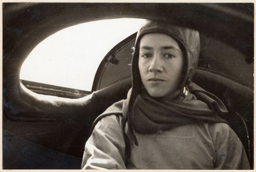 Anna Morrow Lindbergh, Charles’ wife, 1933. She was the first American woman to earn a glider 