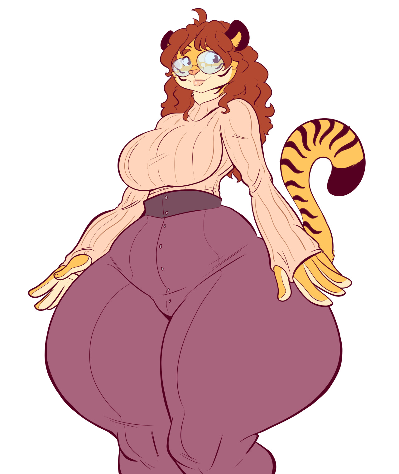 jaehthebird: Tanya’s mom pants :3 doodle! Trying soemthing differentwith BB’s