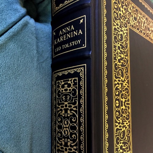 malglories: i got this leatherbound anna karenina for twelve dollars (!!!) at a used bookshop f