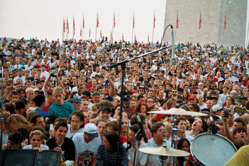 merchanddestroy: Fugazi – Washington Monument 8/7/1993 Fugazi played at the Washington Monument 2 ti