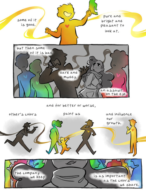 l-a-l-o-u:This is Colors, a short comic written by @monsieurtoast and illustrated by myself, about t