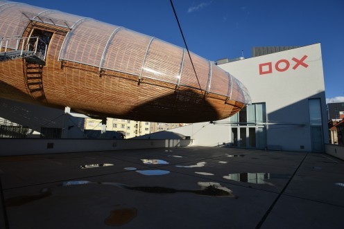 steampunktendencies:   The Gulliver airship - A unique monumental architectural intervention, inspired by the elegant  shapes of early twentieth-century airships, is growing on the rooftop of  one of the largest contemporary art spaces in the heart of