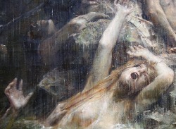 twirld: Léon François Comerre (1850 - 1916) The Flood (details)