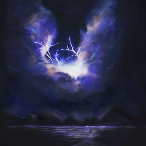 This is the piece that made me won the artgame (*´꒳`*) #instart #sky #feature #aesthetic #lightning 
