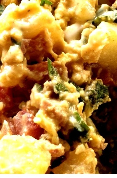 Scrambled - Egg ScrambleThis Egg Scramble Recipe Is A Perfect Mix Of Veggies Topped With Cheese And Hot