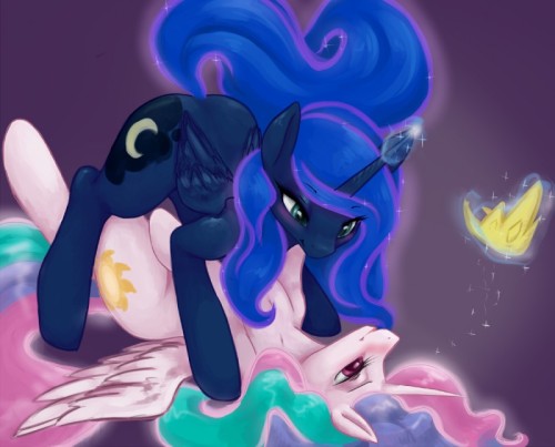 Porn photo mlpafterdark4:  Princess Celestia/Luna Request