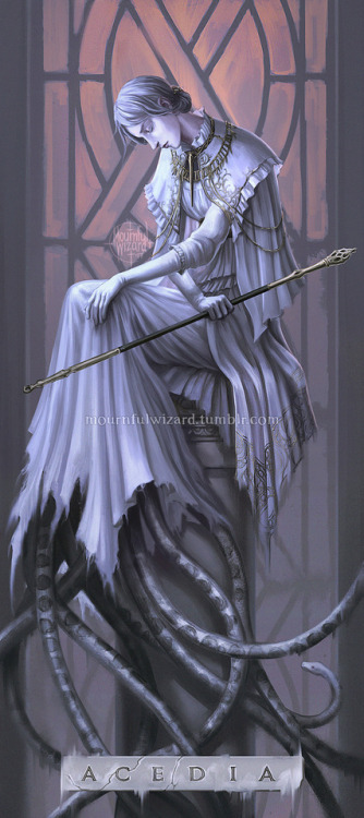 mournfulwizard:Gwyndolin as  personification of Acedia. For russian DS askblog;  the quest