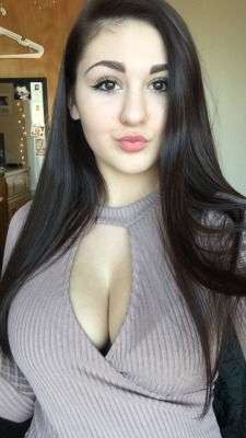 Busty Babe in Tight Dress