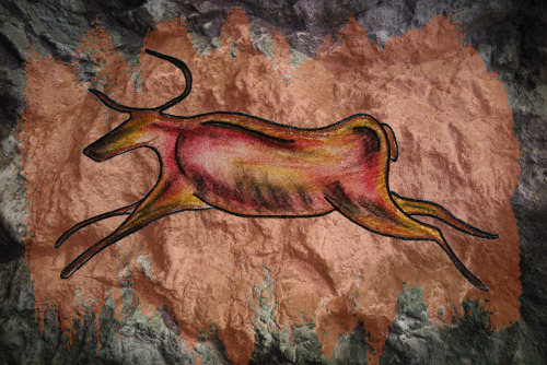 Cave Art Digital Originals, Soft Pastel, Pencil and Photo Edits, 3.6.15.