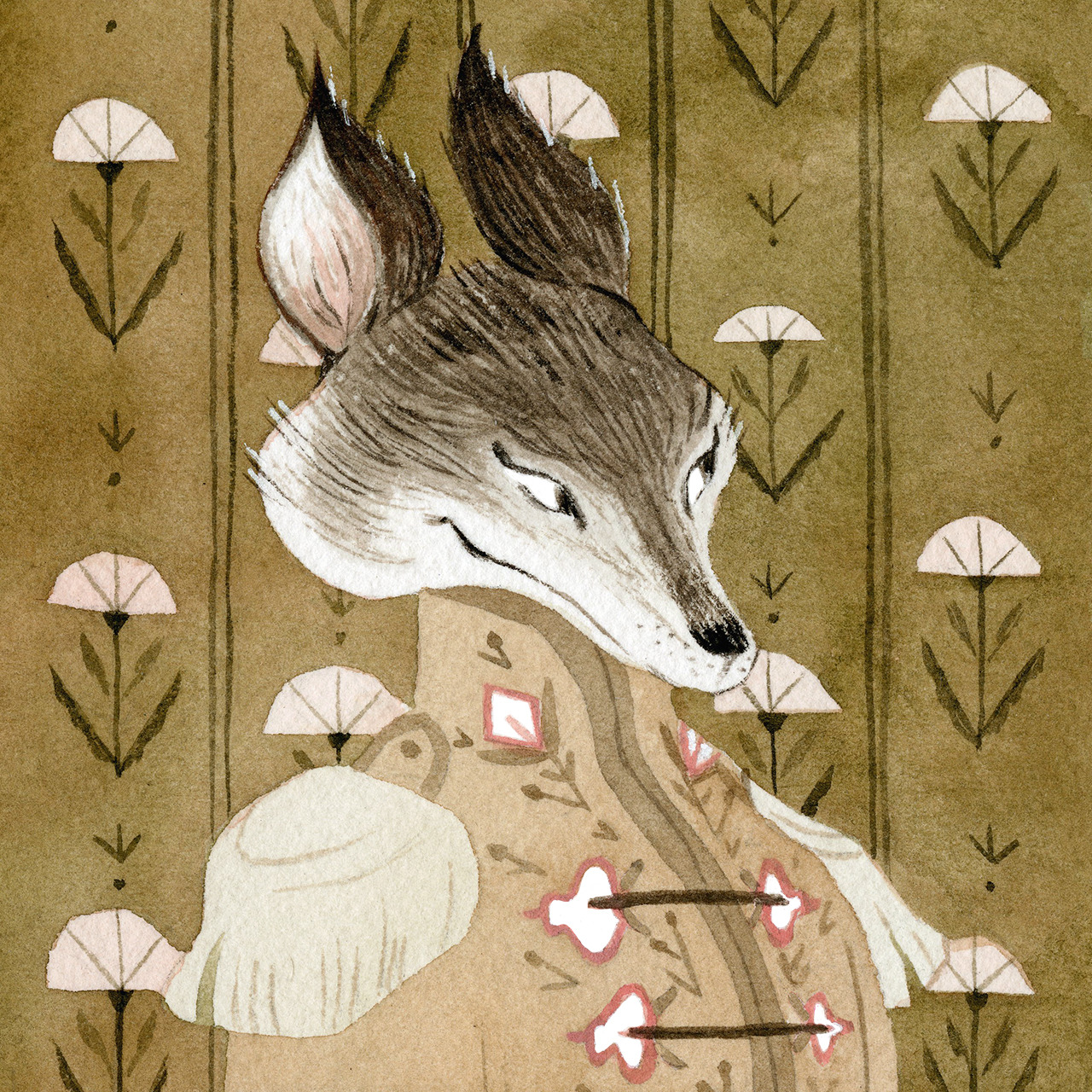 vanessamakesthings: Decided to paint an old sketch.  Happy Monday, friends!