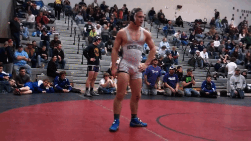 bottombearcub:  Rutgers University wrestler Conor Wasson ain’t got no shame in his game. From here it looks like he’s packing all that limp, so I imagine when he puts his girls in a hold they feel him for days. You know you’ve arrived when the first