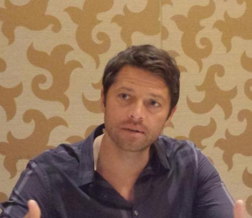spncastdaily:  Misha and Jensen in the press room [x]