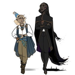 neotericwitch: “what do you mean you’ve never had a crème brûlée?”   so i drew taako and kravitz the other day. 