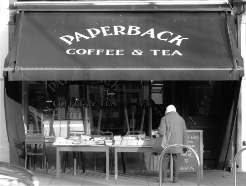 Paperback Coffee &amp; Tea, W5. In an age of more and more bookshops slowly morphing into c