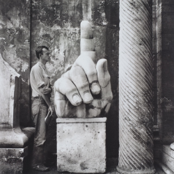 desimonewayland:  Robert Rauschenberg - Cy (Twombly) + Relics- Rome #5, 1952via: Phillips