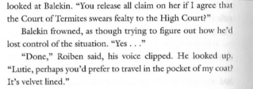 I Think We As A Fandom Don't Pay Enough Attention To The Relationship Between Lutie-loo And Roiben