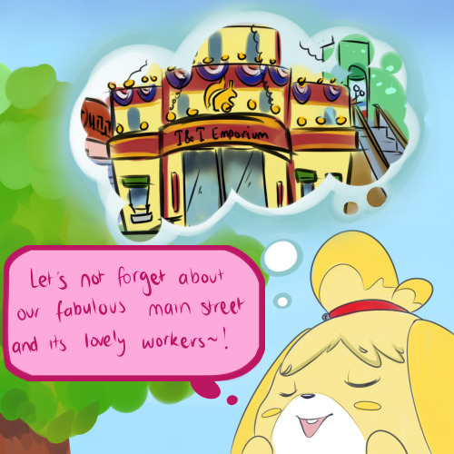 askthevillage:  Isabelle: Feel free to ask any of our visitors anything as well! I’m sure they’d be more than happy to help!  Oops! I’d better get back to work D;
