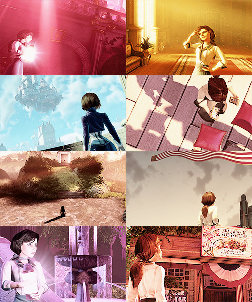 augustinebrooke:color meme: thebigbadbae asked: spring colors + bioshock infinite elizabethcap credi