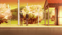 widowmayker:  Nagisa making his boyfriend Rei feel uncomfortable ♥               
