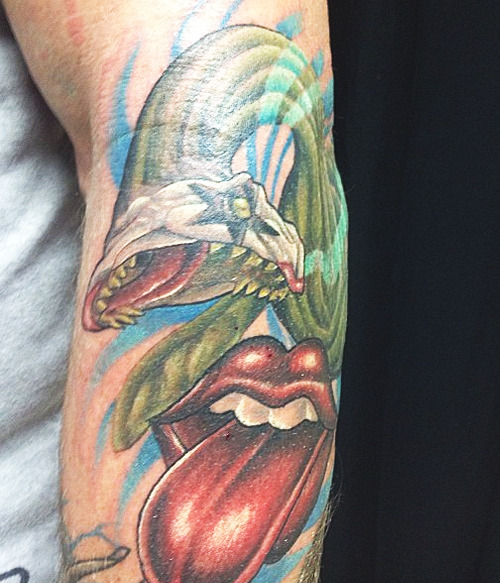 y2jbaybay:  Ever seen a tattoo of the Loch Ness Monster wearing Paul Stanley makeup
