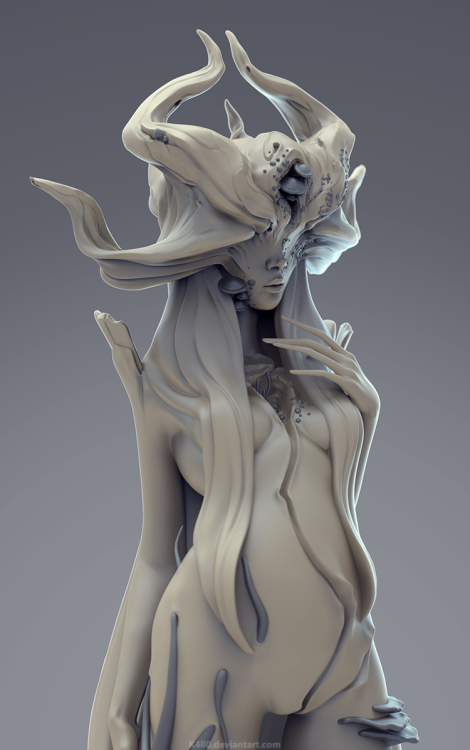 rhubarbes:Forest Maiden sculpt by K4ll0 More Characters here.