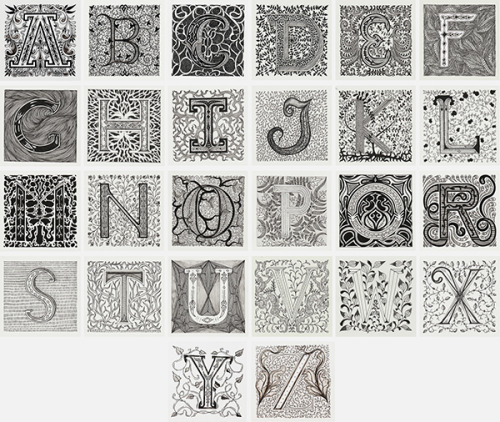 betype:Alphabet SketchBook Project by Meni Chatzipanagiotou