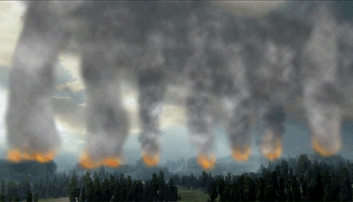 myhowmedia:  Gif Animations of dense smoke from huge forest firesSource: virtualdesktop3d.com
