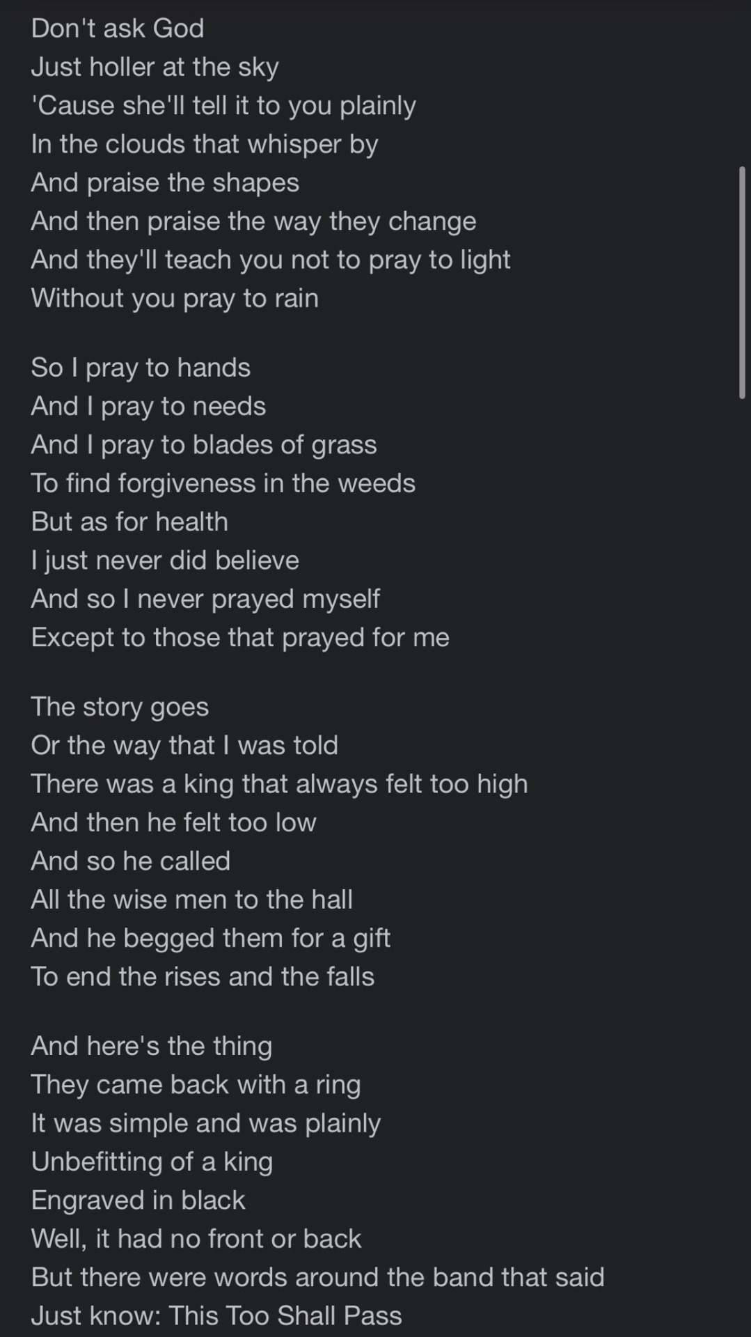 This Too Shall Pass Danny Schmidt Lyrics Ya Know… on Tumblr