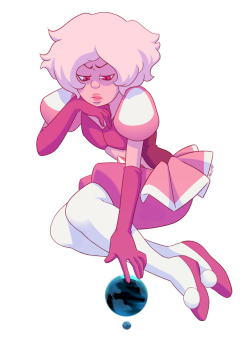 molded-from-clay:  I realized I hadn’t drawn Pink Diamond at all since her reveal, so here she is