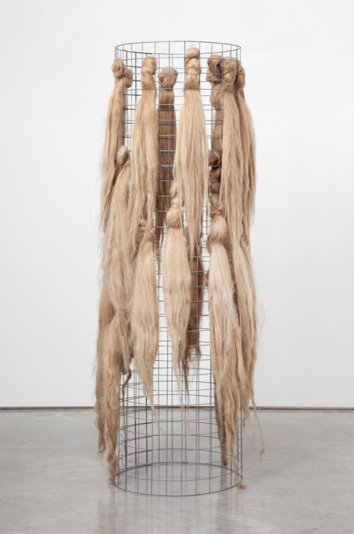 Marisa MerzUntitledWire mesh and hemp60 x 23 inches diameter1966