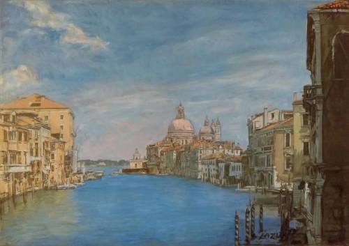 art-now-poland:

Venice I, Zdzislaw LazukOne of the more amazing views of the city of Venice.
Painted while traveling to Italy.https://www.saatchiart.com/art/Painting-Venice-I/1103496/4392296/view #realism#zdzislawlazuk#figurative#impressionism#fineart