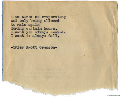 tylerknott:  Typewriter Series #1024 by Tyler