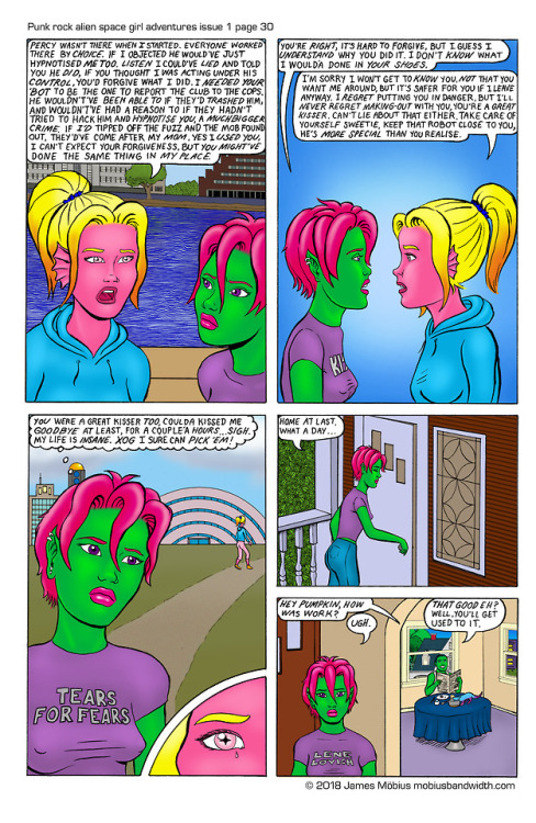 Punk rock alien space girl adventures issue 1 page 30This is the 2nd to last page of this story. Fol