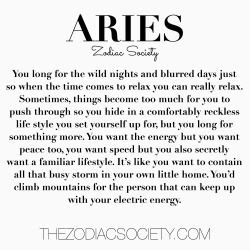 zodiacsociety:  Aries Facts by thezodiacsociety.com