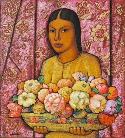 womeninarthistory:The Flower Girl from Santa Anita, Alfredo Ramos Martinez