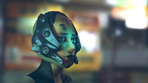 some realtime renders of a cyberpunk character I’ve been sculpting. Really nice messing around
