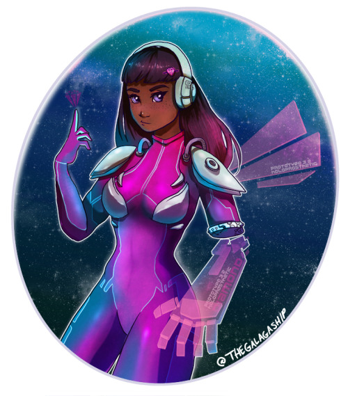 Here, have an art. She’s a space girl with a holographic prosthetic arm. Hey, it makes sense i