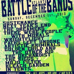 My band is playing dec 1st at the masquerade ,you better be there