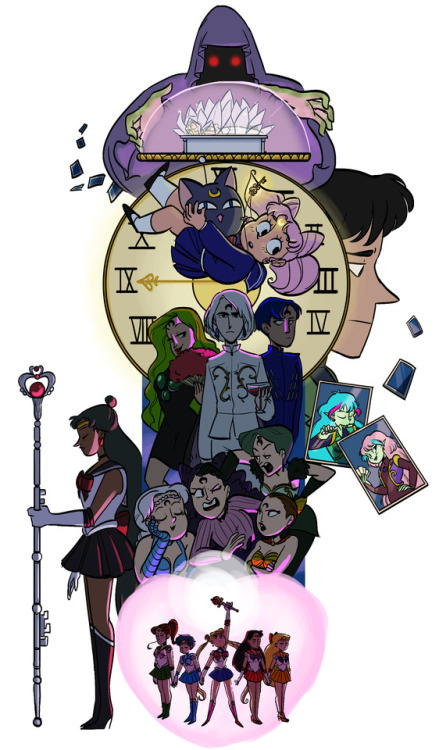 lschmidtartblog: (View it full sized here) Finally finished the Sailor Moon R piece. I really like t