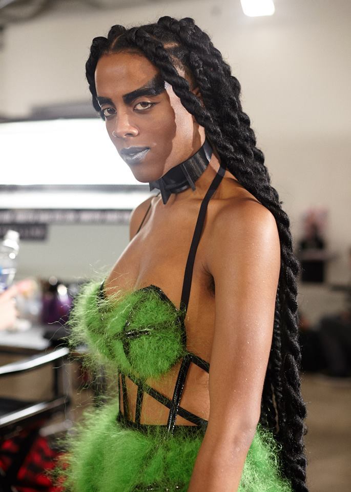 chromat:  chromat:  Juliana Huxtable backstage at the Chromat AW15 MADEFW Runway