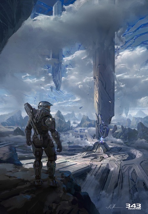 galaxynextdoor:  Halo 4 concept art by John Liberto 