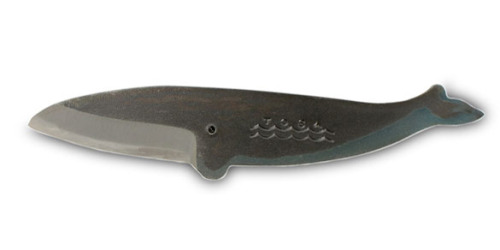 cutesign: Knives produced by Japanese blacksmith Akira Yamashita in the shapes of Sperm Whale, Minke